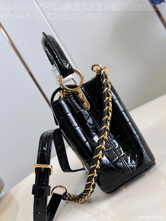 Aaa replica ru VUITTON MINI-21*14*8CM CAPUCINES LOUIS 0730